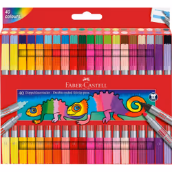 Faber-Castell 151140, 40 pièce(s), Multicolore, Pointe fine, Multicolore, Adolescence, Unisexe