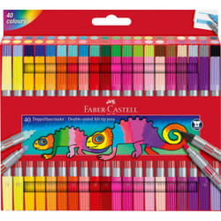 Faber-Castell 151140 marqueur 40 pièce(s) Pointe fine Multicolore