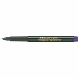 Faber-Castell 151151, Bleu, Noir, Rond, Encre à base d'eau, Métal, 0,4 mm