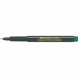 Faber-Castell 151163, Vert, Noir, Rond, Encre à base d'eau, Métal, 0,4 mm