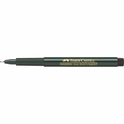 Faber-Castell 151199, Noir, Noir, Vert, Rond, Encre à base d'eau, Métal, 0,4 mm