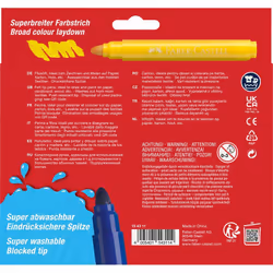 Faber-Castell Jumbo stylo-feutre Multicolore 12 pièce(s)