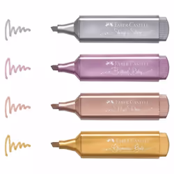 Faber-Castell TL 46 marqueur 4 pièce(s) Or, Rose, Rose, Argent