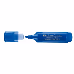 Faber-Castell TEXTLINER 15, 1 pièce(s), Bleu, Pointe fine/biseautée, Bleu, Polypropylène (PP), 1 mm