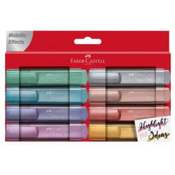 Faber-Castell TL 46 marqueur 8 pièce(s) Pointe biseautée Bleu, Marron, Gris, Rose, Turquoise, Violet