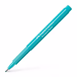 Faber-Castell 155457, Turquoise, Fin, Turquoise, Rond, Fibre, 0,8 mm