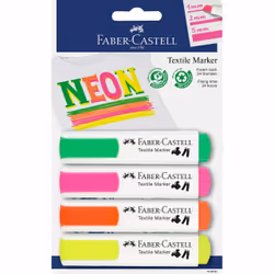 Faber-Castell 159591, 4 pièce(s), Vert, Orange, Rose, Jaune, Multicolore, Plastique recyclé, Adolescence, Unisexe