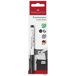 Marqueur pour tissu - FABER-CASTELL - Noir - Résistant aux couleurs - Non lavable - Fixage à froid