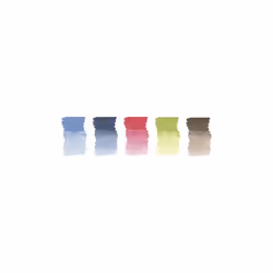 Faber-Castell 160308 marqueur 5 pièce(s) Pointe du marqueur Bleu, Marron, Vert, Bleu clair, Rouge