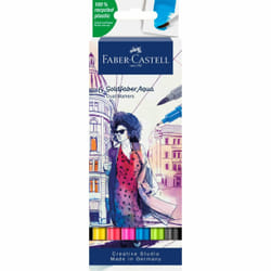 Faber-Castell 164606 marqueur 6 pièce(s) Pointe fine Multicolore