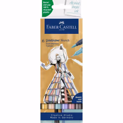 Faber-Castell 164808, Multicolore, Multicolore, Plastique recyclé, Rond, Allemagne, Boîte en carton