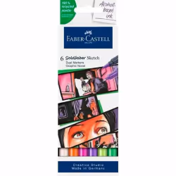 Faber-Castell 164810, Multicolore, Multicolore, Plastique recyclé, Rond, Allemagne, Boîte
