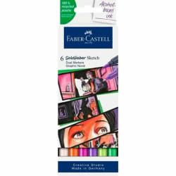 Faber-Castell 164810 stylo fin Multicolore 6 pièce(s)