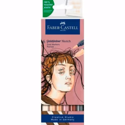 Faber-Castell 164812, Fin, Multicolore, Plastique recyclé, 0,6 mm, Allemagne, Boîte en carton