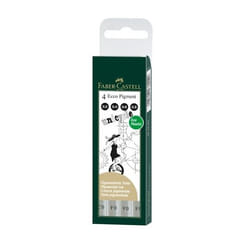 Faber-Castell 167004 stylo fin Noir 4 pièce(s)