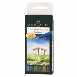 Faber-Castell Feutre PITT artist pen, 6 pièce(s)