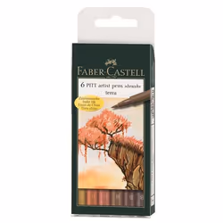 Faber-Castell Feutre PITT artist pen, 6 pièce(s)