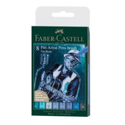 Faber-Castell 167173 stylo-feutre Bleu, Cyan, Bleu clair, Cyan clair 1 pièce(s)