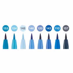 Faber-Castell 167173 stylo-feutre Bleu, Cyan, Bleu clair, Cyan clair 1 pièce(s)