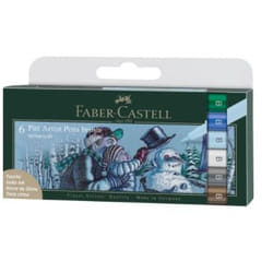 Faber-Castell 167176 stylo-feutre Bleu, Marron, Cyan, Vert, Gris, Blanc 1 pièce(s)