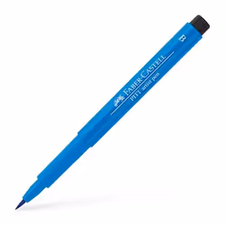 Faber-Castell 8776046, Fin, Bleu, Polypropylène (PP), Rond, Encre à pigments, Plastique