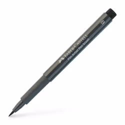 Faber-Castell 167474, Gris, Fin, Gris, Rond, Encre à pigments, Plastique