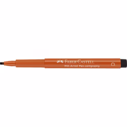 Feutre à encre de Chine - FABER-CASTELL - Pitt Artist Pen - Orange sanguine - Opaque - Pointe ronde