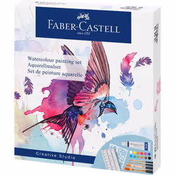 Faber-Castell Creative Studio Watercolour Painting Set, Peinture, Pinceau à peinture, Multi, Adult/Child, 18 pièce(s)