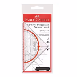 Faber-Castell 177199 modèle brouillon Rouge, Transparent
