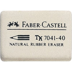 Faber-Castell 7041-40 gomme à effacer Blanc