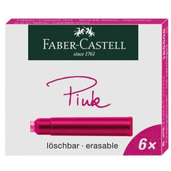 Faber-Castell 185508 recharge pour stylos Rose 6 pièce(s)