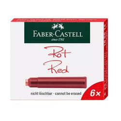 Faber-Castell 185514 recharge pour stylos Rouge 6 pièce(s)