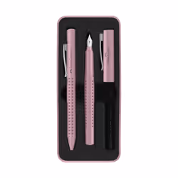 Faber-Castell 201528, Rose, 2 pièce(s), Stylo à bille + Stylo plume