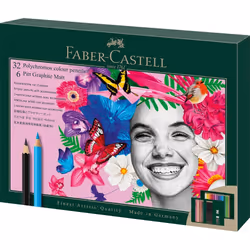 Faber-Castell Polychromos & Pitt Graphite Matt Set, Multicolore, 38 pièce(s)