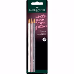 Faber-Castell 218485, B, Gris, Rose, Blanc, Triangulaire, Blister, 3 pièce(s)