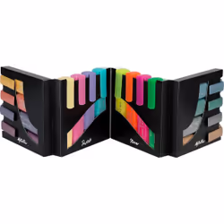 Faber-Castell 254603 marqueur 16 pièce(s) Pointe biseautée Métallique, Multicolore, Pastel