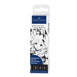 Faber-Castell 267121 Ensemble de stylos Noir 4 pièce(s)