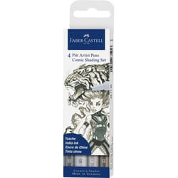 Faber-Castell 267195 stylo de calligraphie Gris 4 pièce(s)