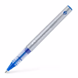 Faber-Castell 348501, Stylo à bille retractable avec clip, Bleu, Argent, Transparent, Bleu, Plastique, 0,5 mm, Extra fine