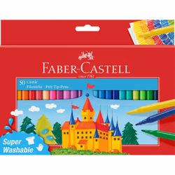 Faber-Castell 554204, 50 couleurs, Couleurs assorties, Rouge, Garçon/Fille, 1 pièce(s)