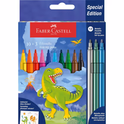 Faber-Castell 554214, 13 couleurs, Multicolore, Multicolore, Rond, Encre à base d'eau, 13 pièce(s)