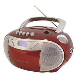 Soundmaster SCD6900RO Système stéréo portable Analogique 40 W AM, FM Rouge, Argent Lecture de MP3