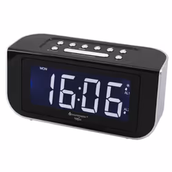 Soundmaster FUR4005, Horloge, Numérique, FM, PLL, Noir, Argent, Monochromatique, Chine