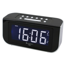 Soundmaster FUR4005 Radio portable Horloge Numérique Noir, Argent