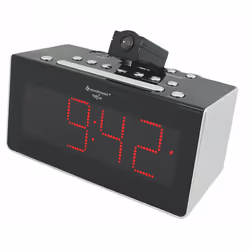 Soundmaster FUR6005, Horloge, FM, PLL, LED, 4,57 cm (1.8"), Noir, Temps