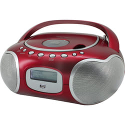 Soundmaster SCD4200RO Système stéréo portable Analogique et numérique 3 W DAB+, FM, PLL Rouge, Argent Lecture de MP3