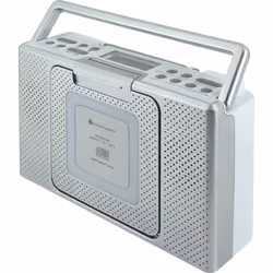 Soundmaster BCD480 Système stéréo portable Analogique FM, PLL Argent Lecture de MP3