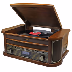 Soundmaster NR545DAB, Marron, 45,78 tr/min, DAB+, FM, MP3, CD, CD-R, CD-RW, 3,5 mm
