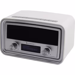 Soundmaster UR190, Horloge, Numérique, DAB+, FM, PLL, LCD, 3,5 mm, Blanc