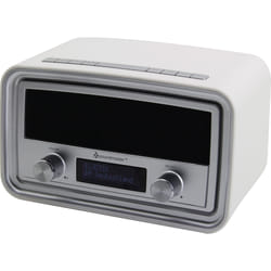 Soundmaster UR190 Horloge Numérique Blanc